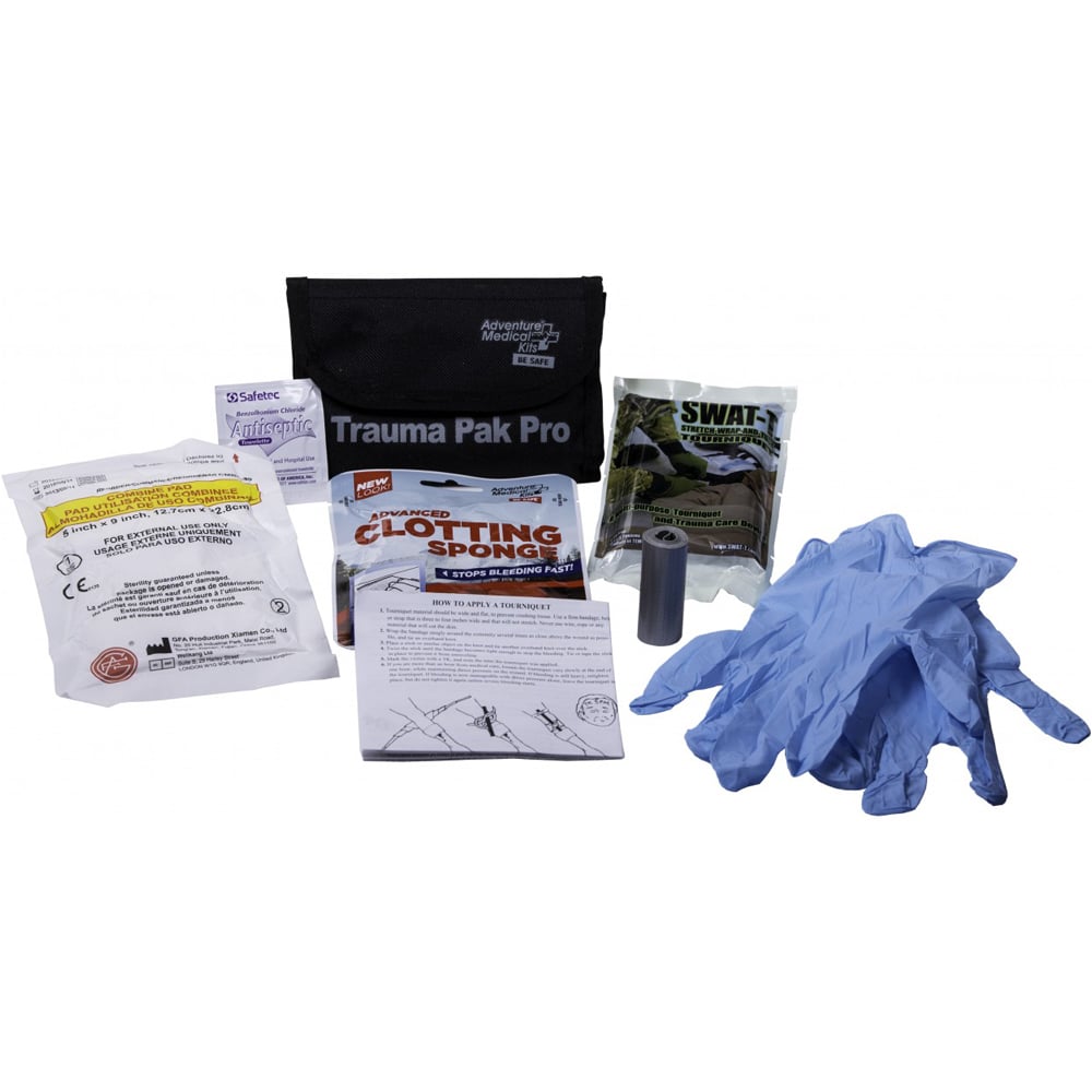 Adventure Medical Trauma Pack Pro with QuikClot & Swat-T