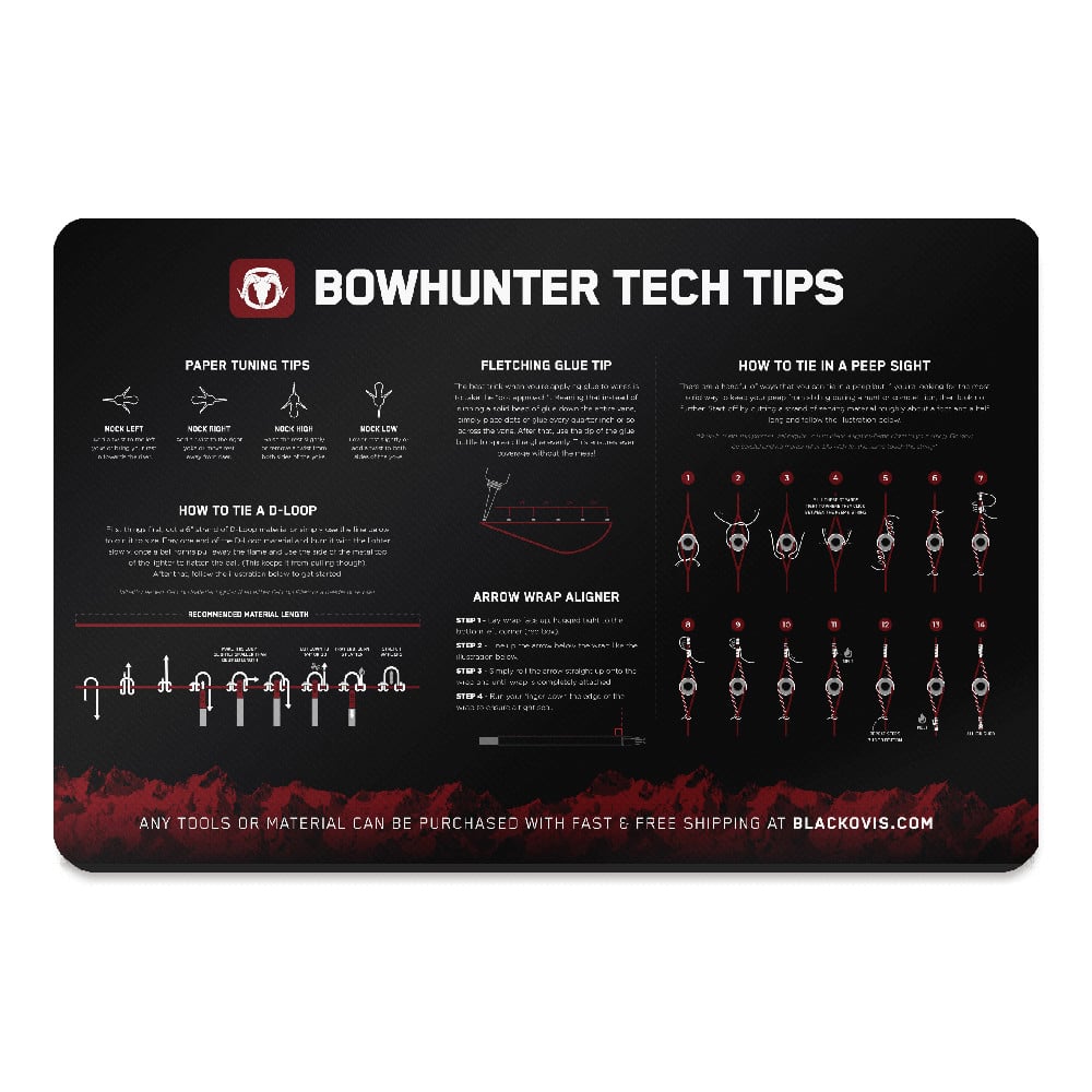BlackOvis Ultra 20 Premium Bowhunter Tips TekMat