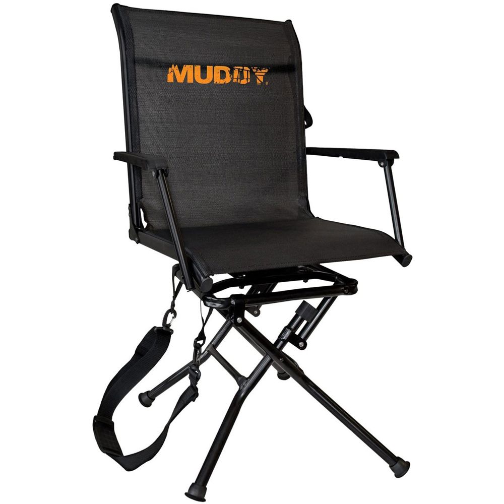 Muddy Outdoors Swivel Seat Muddy Hunting Chair Black Ovis