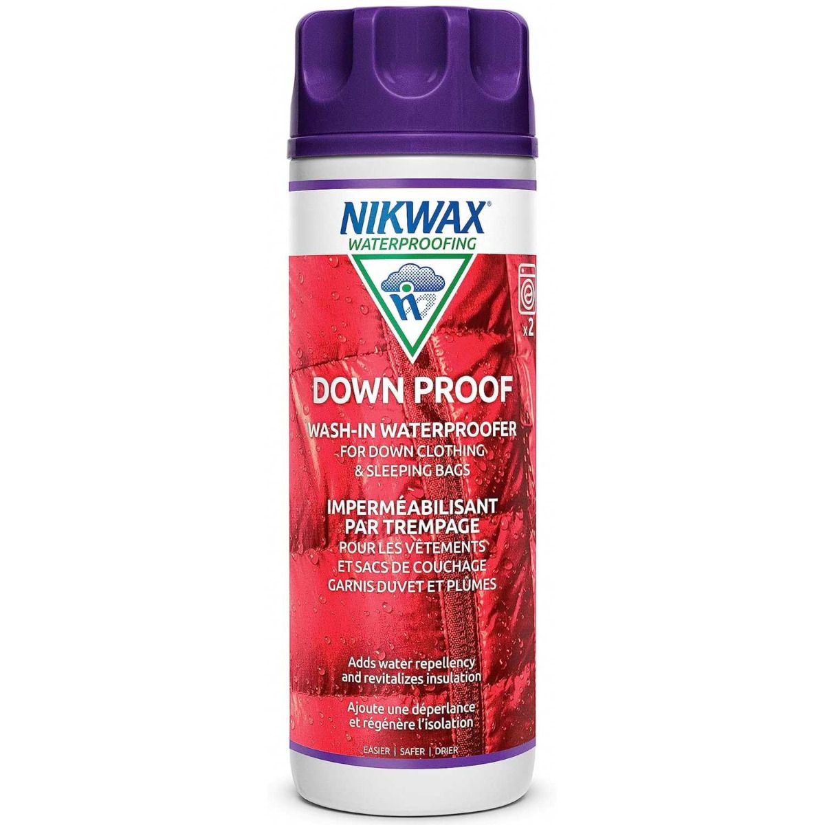 Nikwax Down Proof Wash-In Waterproofing Restores DWR Water Repellency to  Down Filled Jackets, Outerwear, Vests, Sleeping Bags, Quilts, and Bedding