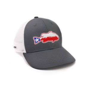 Rep Your Water Texas Bass Mesh Back Hat - Grey