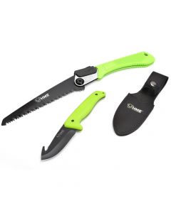 HME Folding Saw & Fixed Blade Gut Hook Knife Combo