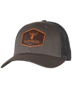 King's Camo Dark Leather Logo Patch Hat