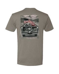 Muley Freak Buck In A Truck Flag Short Sleeve Shirt
