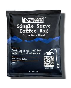 Wildland Coffee Extra Dark Roast Steepable Coffee Bags - 10 Pack