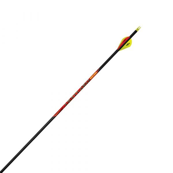 Black Eagle Outlaw Fletched Crested Arrows .005" 6 Pk 400 Flo Yellow Crested 