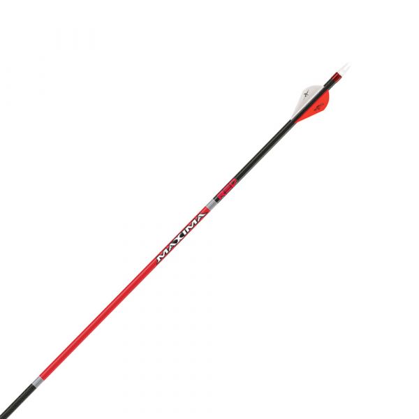 New Carbon Express Maxima Red SD 250 Arrows 1/2 Dozen w/ Blazer Vanes 