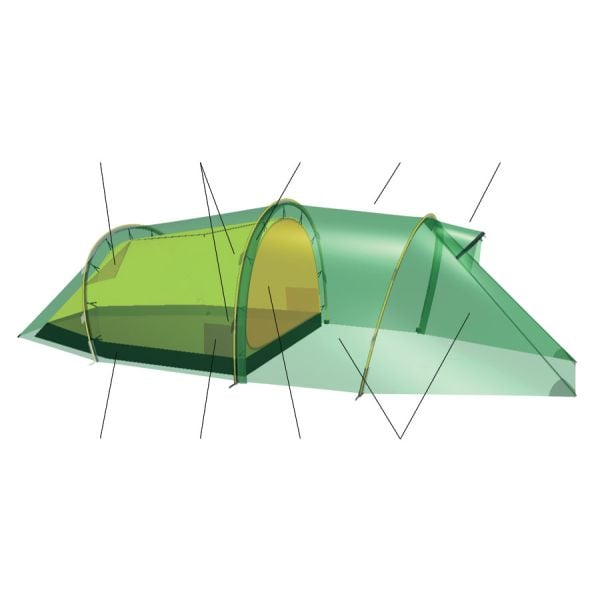 Lightweight Hilleberg Nallo GT 2 Person Tent | Black Ovis