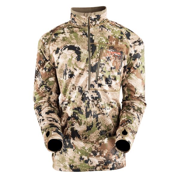 Size= Large Sitka Traverse Zip-T Color= Forest 