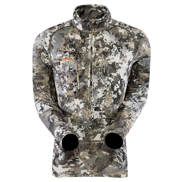 Sitka Traverse Zip-T Color= Forest Size= Large 