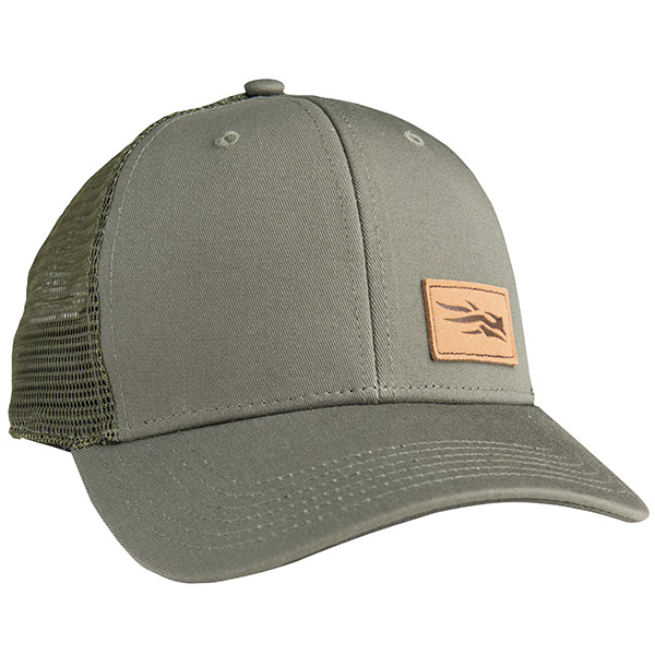 Sitka Leather Logo Patch Trucker Hat