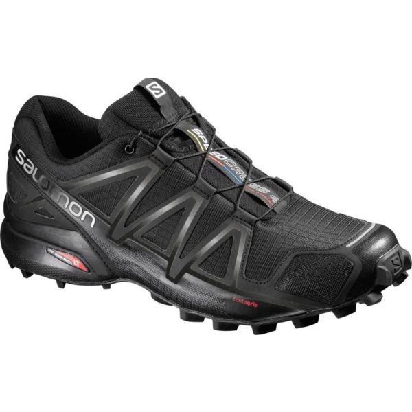 Salomon Speedcross 4 Trail-Running Shoes | Black Ovis