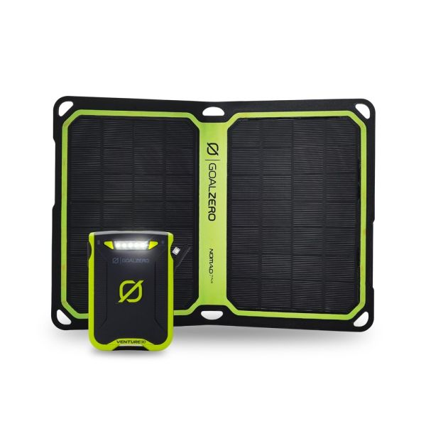 Goal Zero Venture 30 & Nomad 7 Plus Solar Kit - Fast and Free