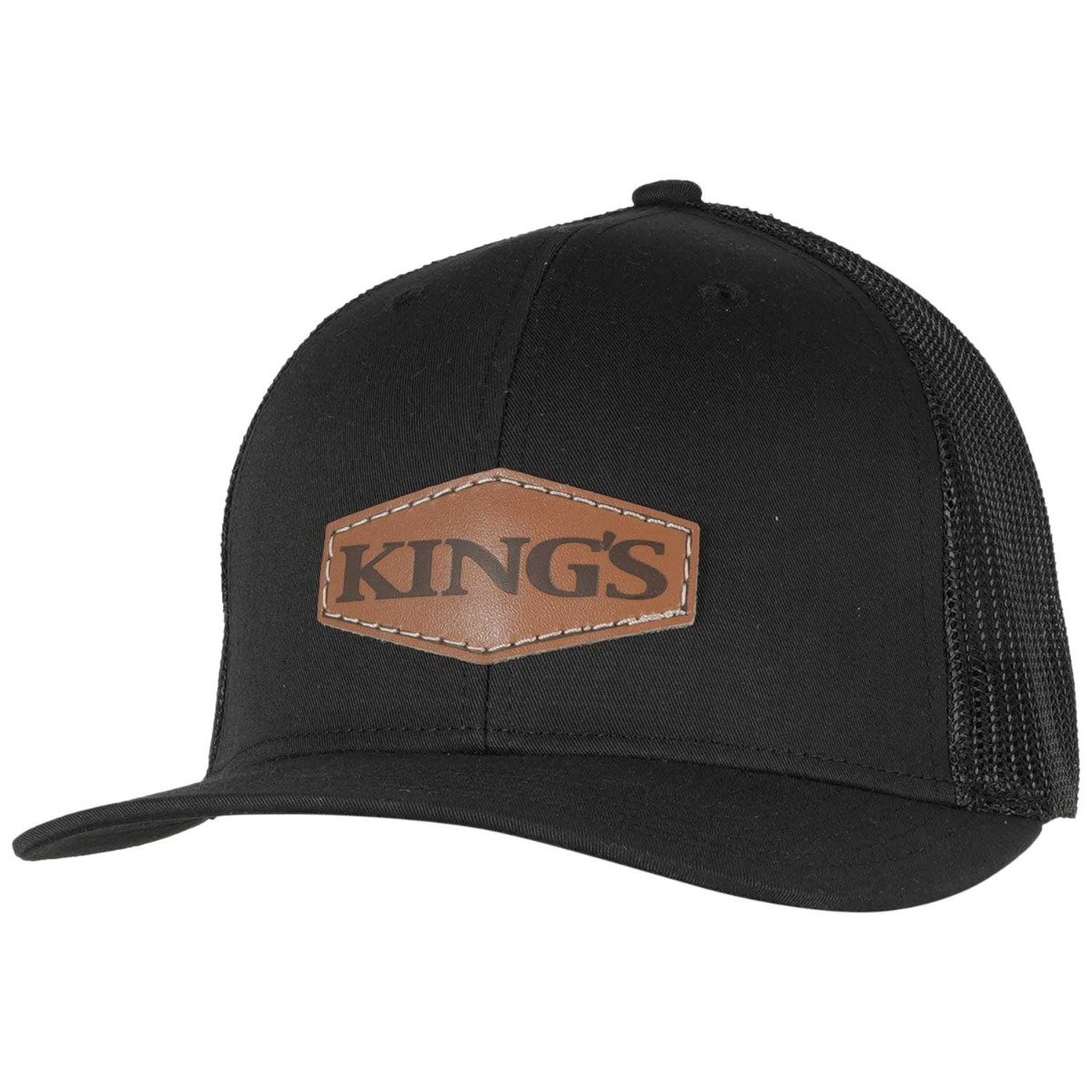 King's Camo Dark Leather Hexagon Patch Hat