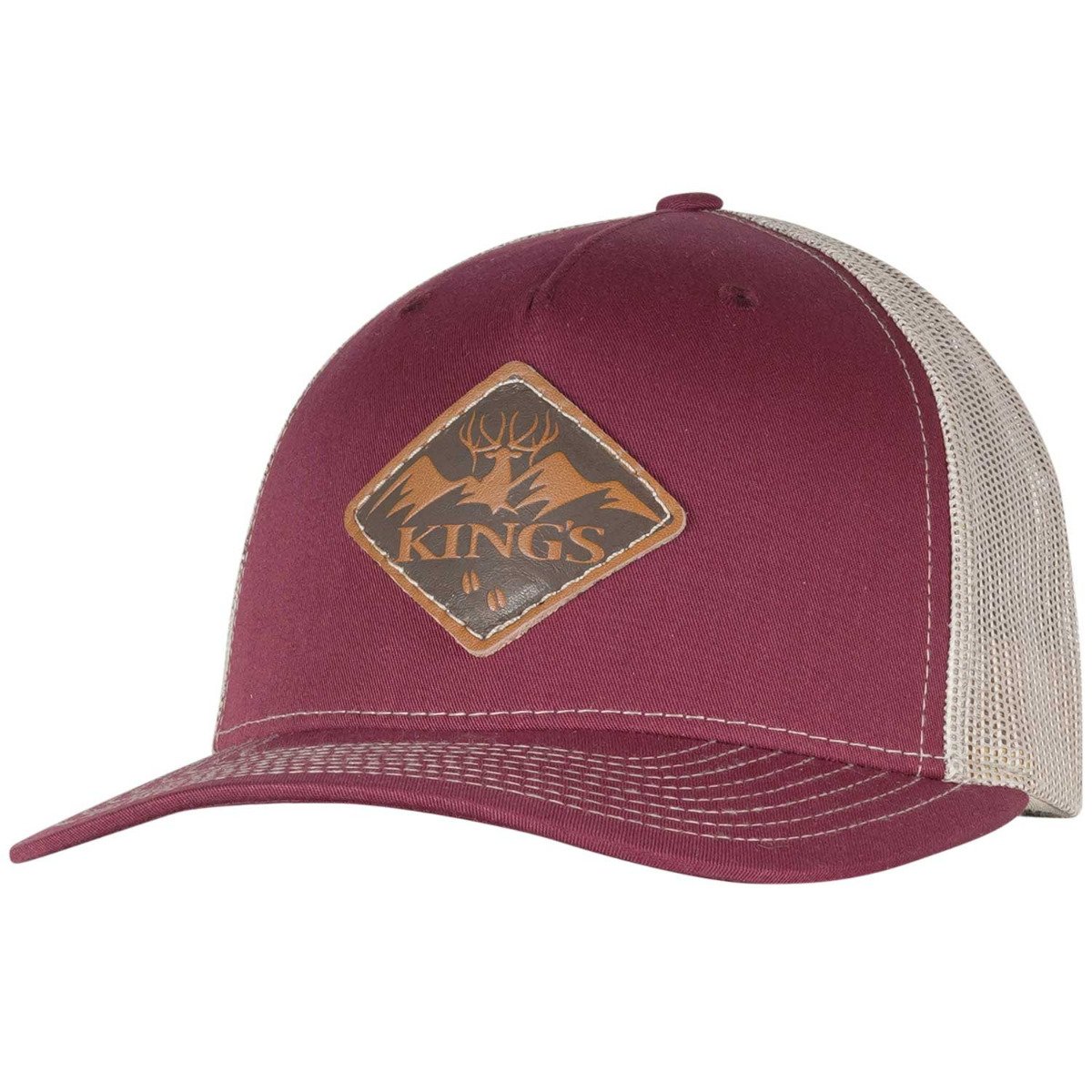 King's Camo Leather Patch Hat