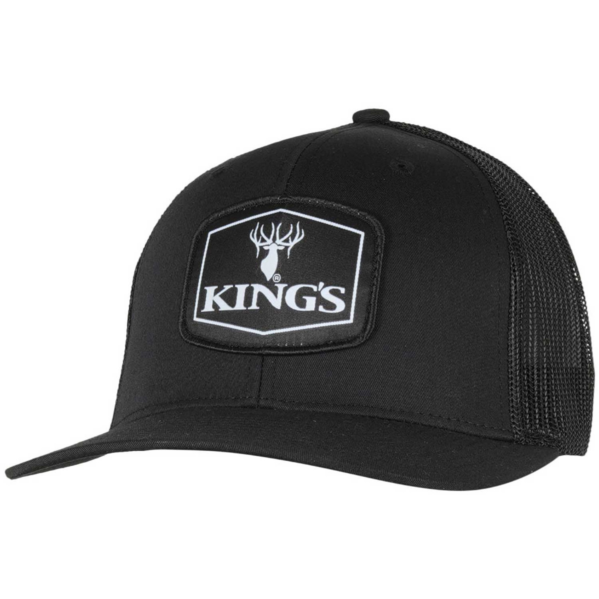 King's Camo Black Logo Patch Hat