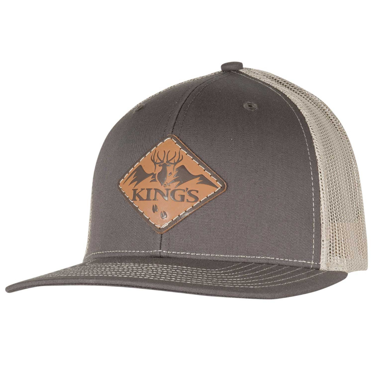 King's Camo Diamond Elk Logo Patch Hat