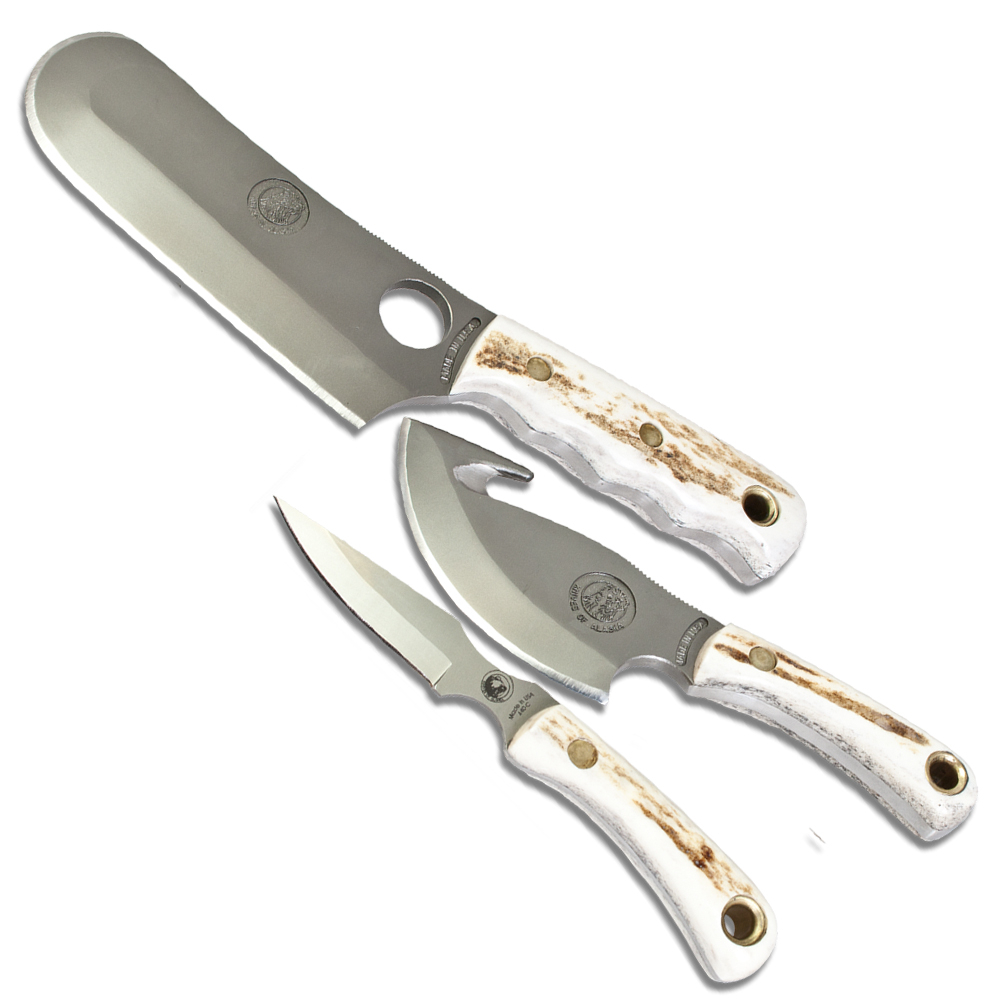 Knives of Alaska Triple Knife Combo Set Brown Bear, Light Hunter